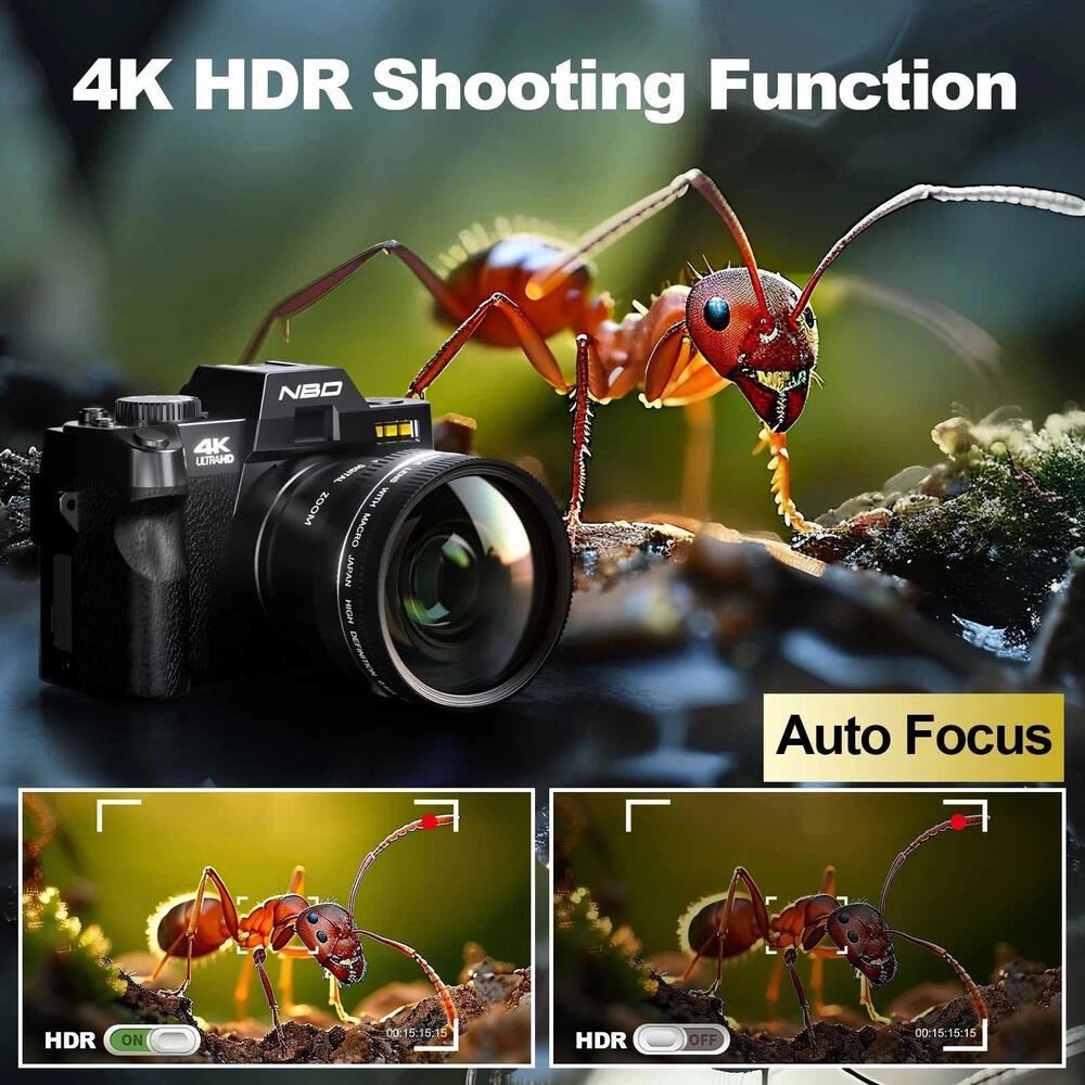 NBD Digital Camera 4K 48MP 16X Anti-shake Video Camera 64GB TF For Photography - Picture 3 of 9